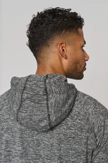 Proact Unisex zip neck hooded sports sweatshirt – foto 12