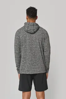 Proact Unisex zip neck hooded sports sweatshirt – foto 3