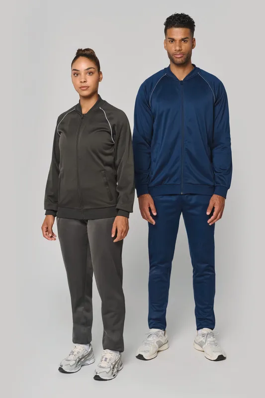 Proact Unisex trainingsjasje met rits en biesje