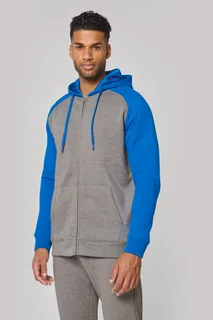 Proact Tweekleurig sweatvest met capuchon unisex – foto 1