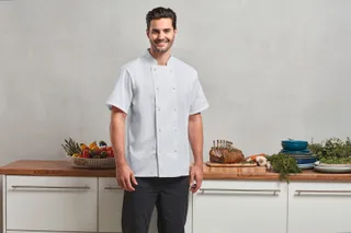 Premier Coolchecker® koksjas met korte mouwen – foto 1