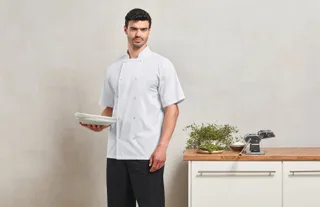Premier Studded Front Short-Sleeved<br/>Chef's Jacket – foto 1