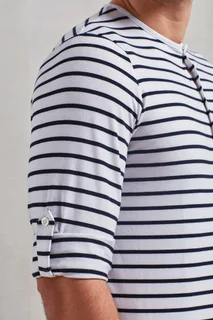 Premier Long John heren T-shirt met opgerolde mouwen – foto 2
