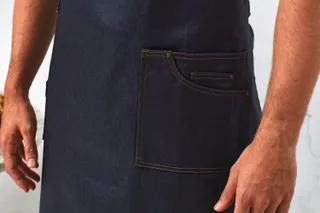 Premier District halterschort in gewaxte denimlook – foto 5