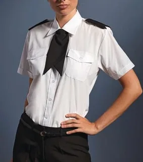 Premier Dames pilotenblouse met korte mouwen – foto 1