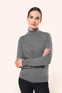 Kariban Premium Ladies' roll-neck merino jumper – foto 1