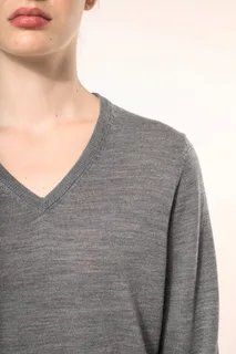Kariban Premium Ladies' V-neck merino jumper – foto 3