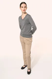 Kariban Premium Ladies' V-neck merino jumper – foto 9