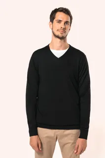 Kariban Premium Men's V-neck merino jumper – foto 7