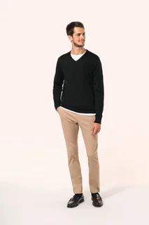 Kariban Premium Men's V-neck merino jumper – foto 6