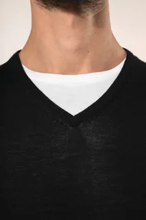 Kariban Premium Men's V-neck merino jumper – foto 4