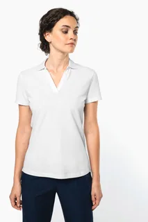 Kariban Premium Supima®-katoenen poloshirt met V-hals voor dames – foto 10