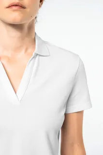 Kariban Premium Supima®-katoenen poloshirt met V-hals voor dames – foto 5