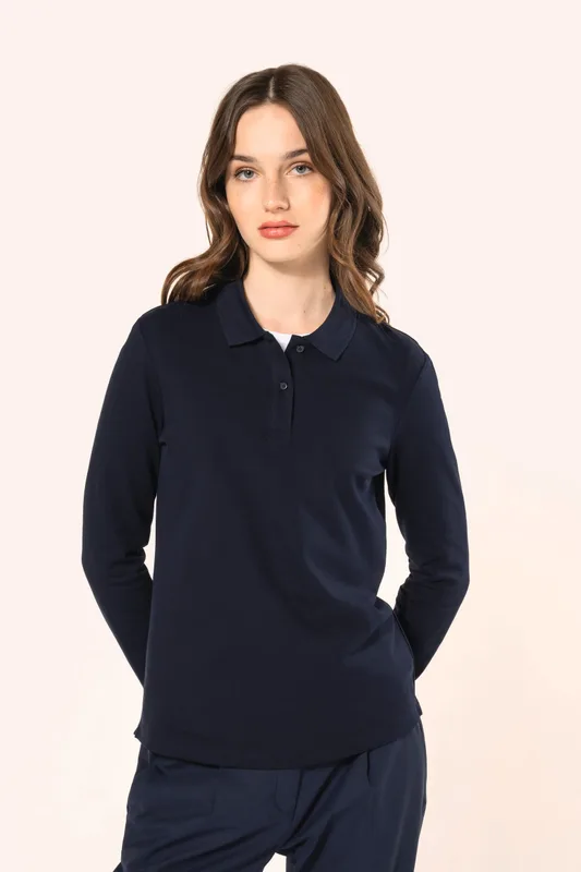 Kariban Premium Supima® damespolo lange mouwen