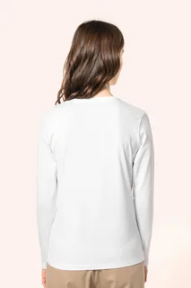 Kariban Premium Ladies' V-neck long-sleeved Supima® t-shirt – foto 2