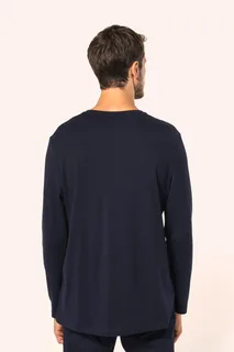 Kariban Premium Men's V-neck long-sleeved Supima® t-shirt – foto 2