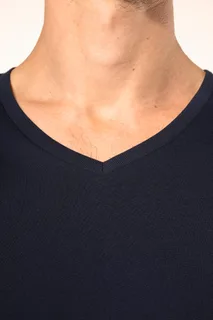 Kariban Premium Men's V-neck long-sleeved Supima® t-shirt – foto 4