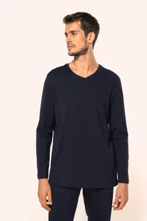 Kariban Premium Men's V-neck long-sleeved Supima® t-shirt – foto 5