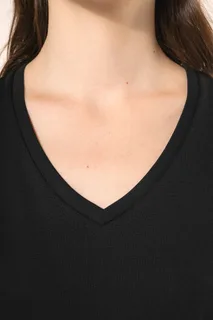 Kariban Premium Ladies' V-neck short-sleeved Supima® t-shirt – foto 5