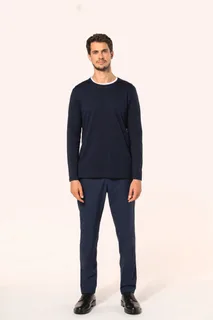 Kariban Premium Supima® heren-T-shirt ronde hals lange mouwen – foto 8