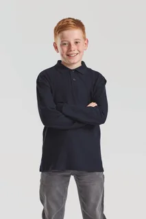 Fruit of the Loom 65/35 Polo met lange mouwen – foto 2