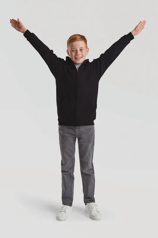 Fruit of the Loom Kids Classic sweatvest met capuchon (62-045-0)
