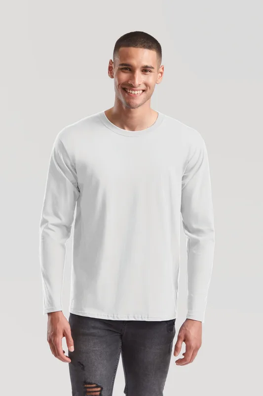 Fruit of the Loom T-shirt Iconic 195 met lange mouwen