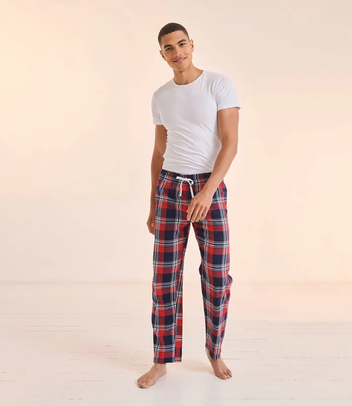 SF Clothing Heren loungebroek met tartanruit