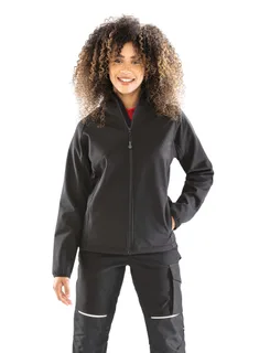 Result Recycled 3-laagse gerecycleerde softshell met capuchon voor dames – foto 1