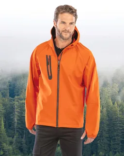 Result Recycled 3-layer unisex recycled softshell jacket with hood – foto 4