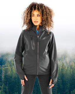 Result Recycled 3-layer unisex recycled softshell jacket with hood – foto 6