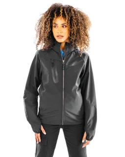 Result Recycled 3-layer unisex recycled softshell jacket with hood – foto 1