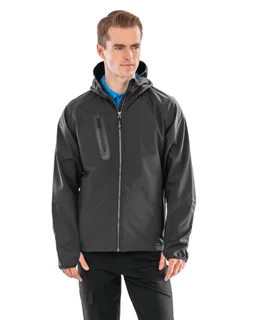 Result Recycled 3-layer unisex recycled softshell jacket with hood – foto 2