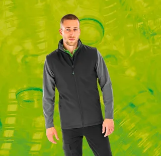 Result Recycled Gerecycleerde heren softshell-bodywarmer – foto 1