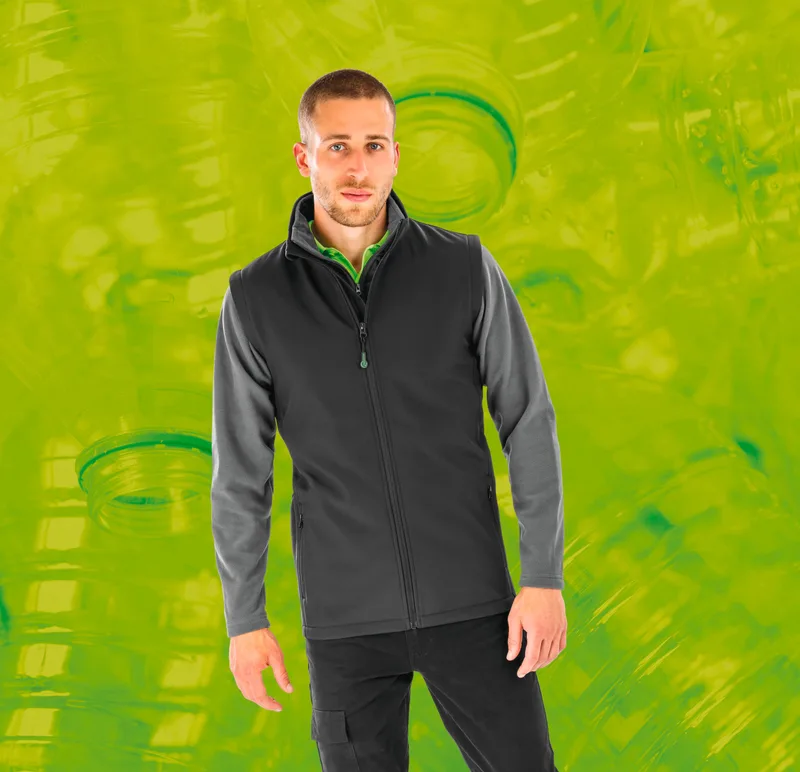 Result Recycled Gerecycleerde heren softshell-bodywarmer