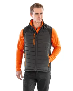 Result Recycled Black compass gewatteerde softshell bodywarmer – foto 2