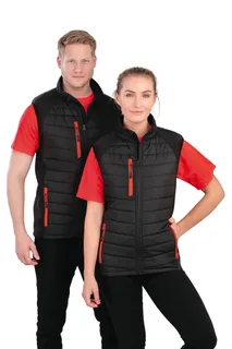 Result Recycled Black compass gewatteerde softshell bodywarmer – foto 1