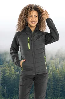 Result Recycled Black compass gewatteerde softshelljas – foto 5
