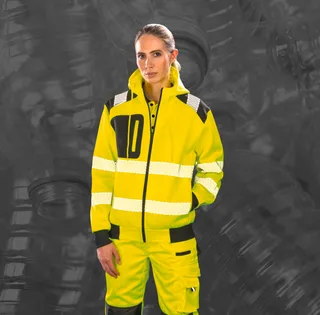 Result Recycled Gerecycled veiligheidssweatvest met capuchon – foto 2