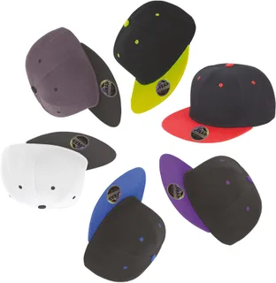 Result Headwear Bronx tweekleurige pet met platte klep – foto 2