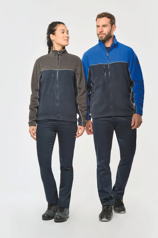 WK. Designed To Work Unisex eco-friendly two-tone polarfleece jacket