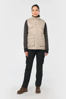 WK. Designed To Work Gewatteerde uniseks bodywarmer van polykatoen multizakken – foto 7