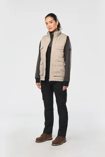 WK. Designed To Work Gewatteerde uniseks bodywarmer van polykatoen multizakken – foto 8