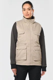 WK. Designed To Work Gewatteerde uniseks bodywarmer van polykatoen multizakken – foto 5