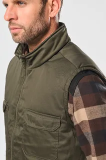WK. Designed To Work Gewatteerde uniseks bodywarmer van polykatoen multizakken – foto 10
