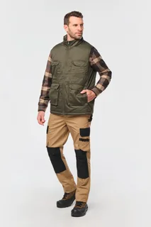 WK. Designed To Work Gewatteerde uniseks bodywarmer van polykatoen multizakken – foto 4