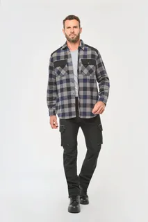 WK. Designed To Work Men’s checked shirt with pockets – foto 6