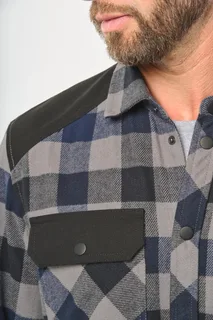 WK. Designed To Work Men’s checked shirt with pockets – foto 8