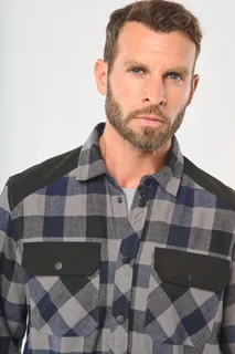 WK. Designed To Work Men’s checked shirt with pockets – foto 7