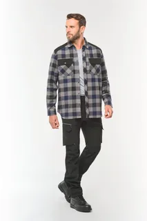 WK. Designed To Work Men’s checked shirt with pockets – foto 5